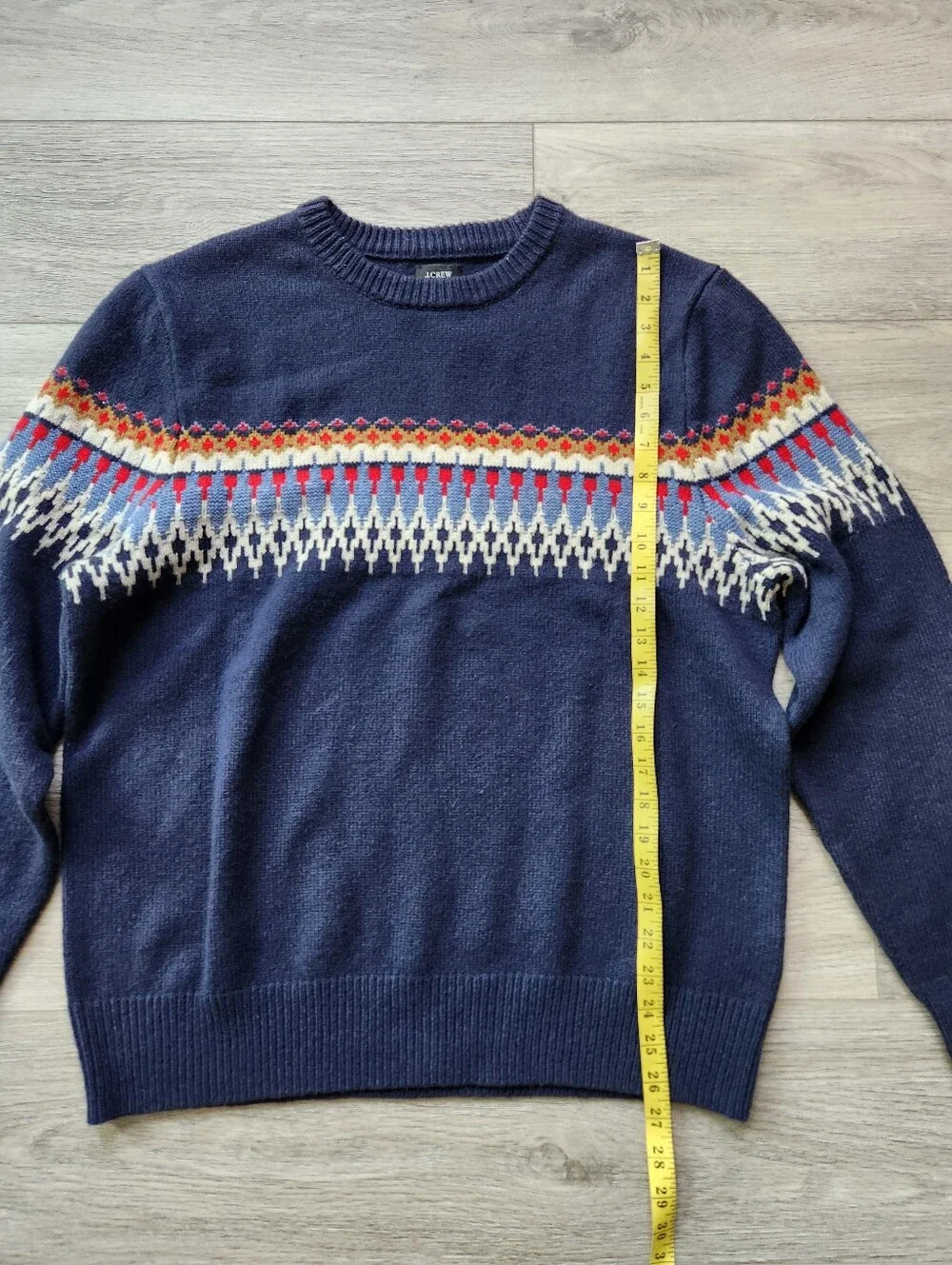J Crew Fair Isle Lambswool Blend Crewneck Sweater Mens Xl Nwt